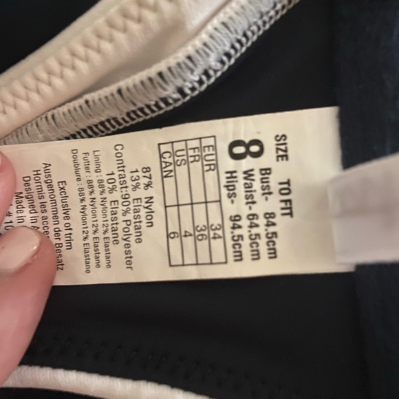 Seafolly Block Party high-neck bikini top. - Picture 6 of 6